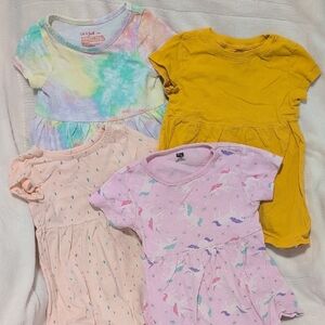 Cat & Jack Pastel Tie-Dye Toddler Dress